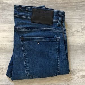 H&M (& Denim) Blue Jeans Minor Blemish w/Low Price Tech Stretch Skinny Low Waist